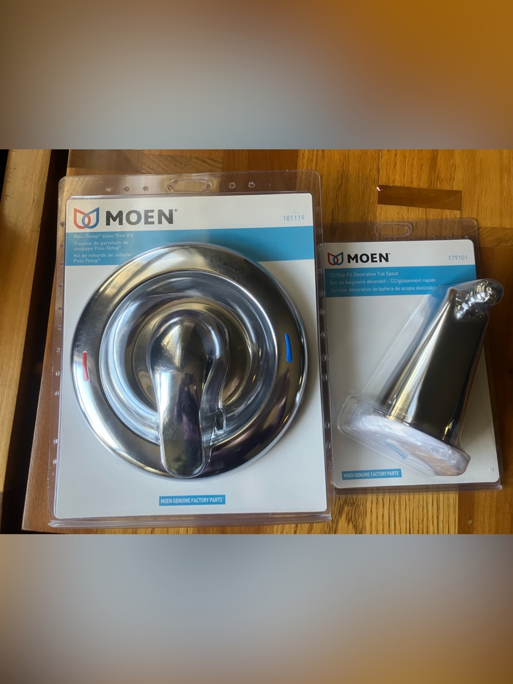 MOEN Valve Trim Kit and Tub Spout for Bath NWT
